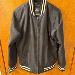 Hollister Men's Black Varsity Jacket
